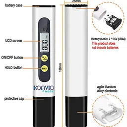 konvio neer TDS Meter and pH Drop Digital TDS Meter image 3