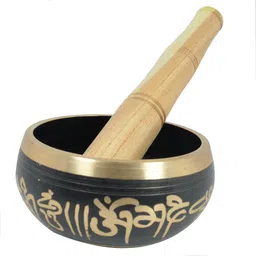 crystu Tibetan Meditation Singing Bowl for Meditation & Music Therapy 12.7 cm (5 inch) Singing Bowl image 3