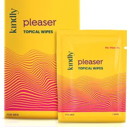 kindly health Pleaser Topical/Delay Wipes for Men – 10 Sachets/Pack Lubricant Lubricant image 1