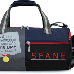 sfane 23 L Gym Duffel Bag - Men & Women Grey & Black Sports Duffel Gym Bag - Grey-picture-15