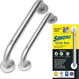 100% Stainless steel 304 heavy duty grab bar for bathroom handrailing and safety handle for elderly- 8 inch and 12 inch- Combo Pack Shower Grab Bar-image-13