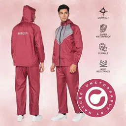citizen Solid Men Rain Suit image 5