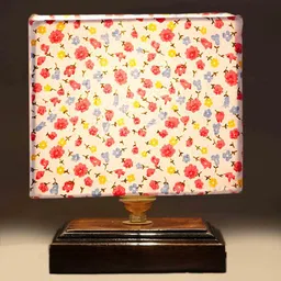Multicolour Shade Table Lamp With Wood Base By New Era image 3