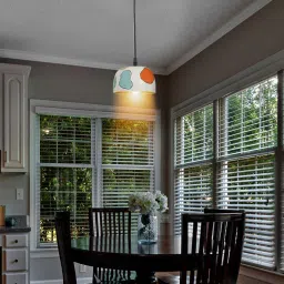 flicker shine Intricate Artistic Fusion Terracotta Ceiling Hanging Light image 1