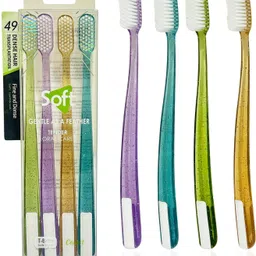 funblast for Kids & Adults - Tooth Brush Combo Pack of 4, Super Soft Bristles for Sensiti Ultra Soft Toothbrush image 1