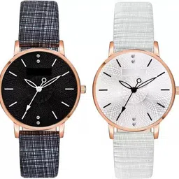 dsquar Analog Watch - For Women SP_New Mt Black White Leather-picture-40