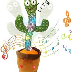 sonpal Dancing Cactus Toy | LED Lights & Talking Musical Dancing Plush Cactus Toy image 3