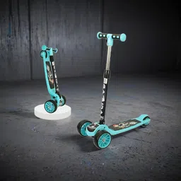 vaachi LED Wheels Skates Scooter for Kids Adjustable Handles and Height Kids Scooter-picture-13