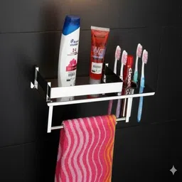 adonz NWM_Towel_Holder_0705 Silver Towel Holder image 1