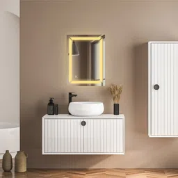 tryotone Wall Led Mirror With Touch Sensor/3 Led Lights 18X24inch Bathroom Mirror image 3