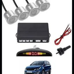 3a featuretail Universal 4 Silver Reverse Parking Sensor-AP25A686 Universal 4 Silver Reverse Parking Sensor-AP25A686 Parking Sensor image 1