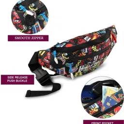 fkhbags Handy Hiking Zip Pouch Document Money Phone Belt Sport Bag Waist Bag image 2