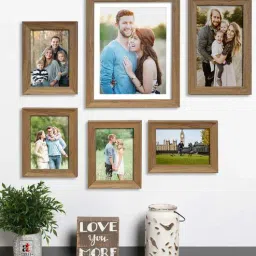 art street Brown Polyresin Individual Elena Set Of 6 Collage Photo Frames-picture-25