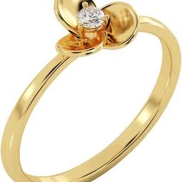 avsar AVR1095YB 14kt Cubic Zirconia Yellow Gold ring image 2
