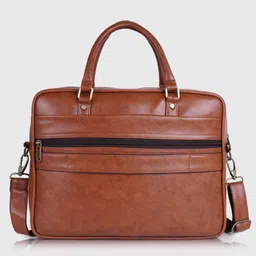 veneer Men Black Messenger Bag - Extra Spacious image 2