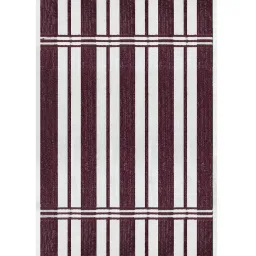 Brown 100 % Cotton Patterned 220 GSM Bath Towels (set of 3) by Athom Living image 2