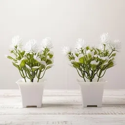 rajraikwar Green Rose Artificial Flower with Pot-picture-43