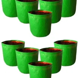 growtree 12"x12" HDPE 260 GSM,, For Home Gardening, (Pack of 10) Terrace, Grow Bag-picture-19