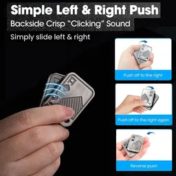 vattu Magnetic Poker Push Card Fidget Slider EDC Metal Anxiety Stress Relief Toy image 4