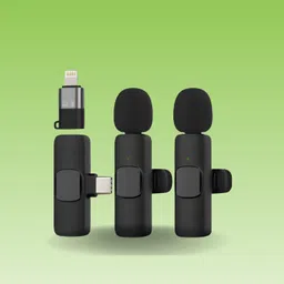 clairbell K9 Dual Wireless Mic WithCollar Microphone for YouTube &Live Voice RecordingJ326 Microphone-picture-12