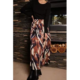 otabu Women Printed A-line Multicolor Skirt image 5