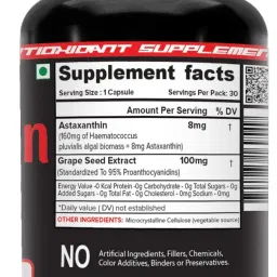 NutriJa Astaxanthin 8mg – Naturally Sourced from Algae, Antioxidant Supplement | Supports Cardiovascular Health, Support Healthy Ageing. image 2