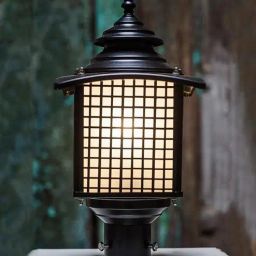 fos lighting Presto Black Metal Gate Light-picture-45