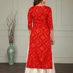 jaffry embroidery Women Viscose Rayon Kurta Sharara Set image 2