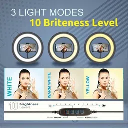 VIJYIONCS ringlight long tripod stand for Studio Video tablet PC tiktok likee Ring Flash Ring Flash image 2