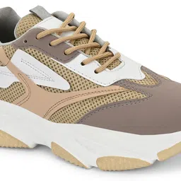 doda Colorblock Flat Sneakers with Ultra Soft Cushion Lace-Up All-Day Comfort Shoes| Running Shoes For Women image 2