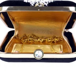 d'vine luxe Party Black Clutch image 3
