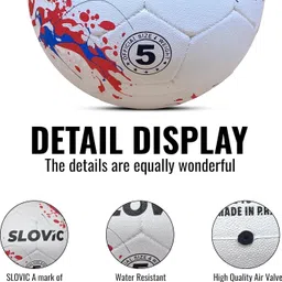 slovic Durable Soccer Ball for Outdoor Play For Kids, Beginners & Adult | Football - Size: 5 image 4