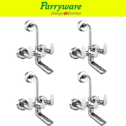 parryware Primo Wall Mixer 2 in 1 with Overhead Shower Provision set of 4 pic 114 Wall Mixer with Overhead Shower Provision Wall Mixer Faucet-picture-20