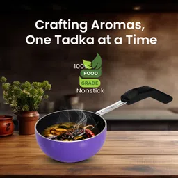 navrang NONSTICK TADKA PAN/Spice Heating Pan Tadka Pan 10.5 cm diameter 0.35 L capacity image 5