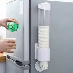 frenyear Paper Cup Dispenser Holder Wall Mounted Plastic Drinking Water Cup Dispenser!!!! Plastic Glass Holder-picture-13