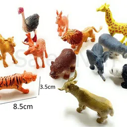 mata janki traders Quality Wild Animal Set 12 pcs (Multicolor) PQ NT-picture-28