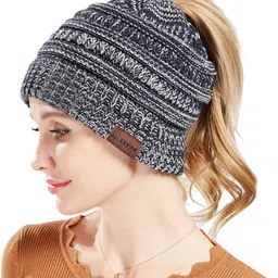 alexvyan Woven, Self Design, Solid Beanie-picture-26