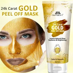 intimify 24k Gold Peel Off Mask, For Golden Glow & Radiance, For Both Men & Women-picture-12