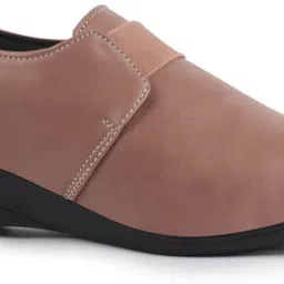 fausto Elastic Strap Slip-On Wedge Formal Shoes|Office Shoes|Lightweight And Cushioned Slip On For Women image 5