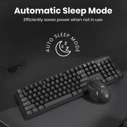 Portronics Key9 Combo Wireless Keyboard and Mouse, Ergonomic Mouse, USB Receiver, Wireless Laptop-size Laptop Keyboard Compatible with Desktop, Laptop, Mac image 5