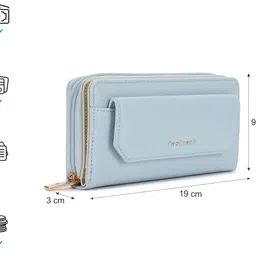fastrack Casual Blue Clutch image 4
