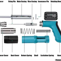 kashthbhanjan Portable Mini Nail Shooting Machine with 10 Nails Portable Mini Nail Shooting Machine with 10 Nails, Nail Wall Fixing Tool Corded Fuel Nailer image 4