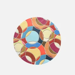 riance creations Retro Bubble Print Seating Stool In Multi Color image 4