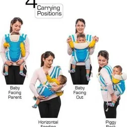 honest baby 4 in 1 Position with Comfortable Head Support & Buckle Straps Baby CarrierA18 Baby Carrier image 2