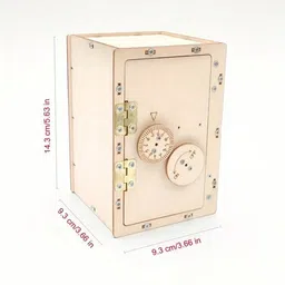 tatv qalaa DIY Wooden Locker Science Toy Experiment Educational Project for Kid image 2