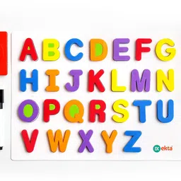 ekta 6 in 1 Magnetic Alphabet & Numbers, Learning & Educational Magnetic Board Game image 3