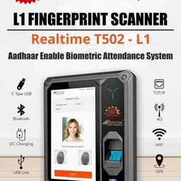 realtime Pre_T502 L-1 with LAN (T502L-1) Aadhaar Enabled Biometric Fingerprint Machine Access Control, Time & Attendance image 2
