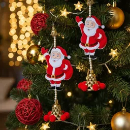 at arnav trader Santa Claus with Christmas Decorative Hangings Hanging Ornaments Pack of 1-picture-32