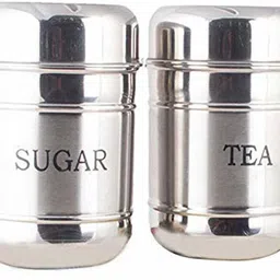 shree shubh laxmi Steel Tea Coffee & Sugar Container - 500 ml, 500 ml-picture-25