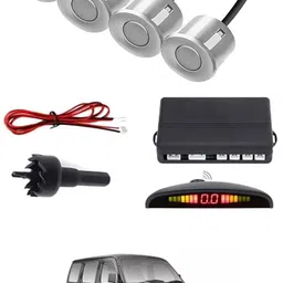 Universal 4 Silver Reverse Parking Sensor With LED Display For Cars-83 Safety of Passengers/Car One Alarm Kit-324 Parking Sensor-image-54